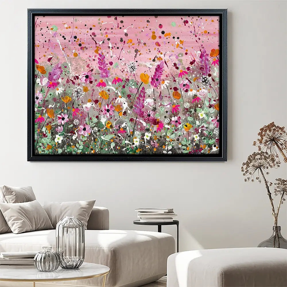Pretty Pink Florals Canvas Print