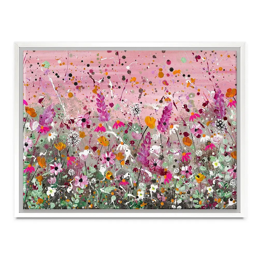 Pretty Pink Florals Canvas Print