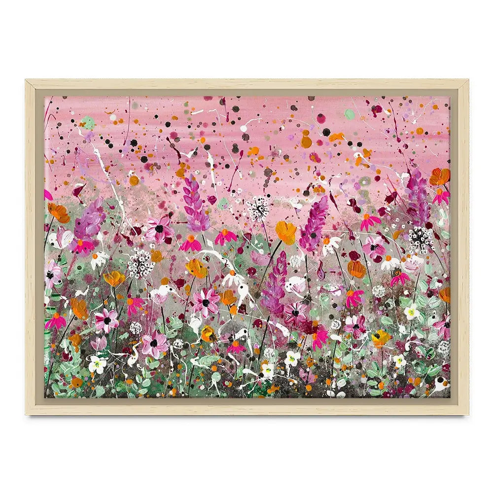 Pretty Pink Florals Canvas Print