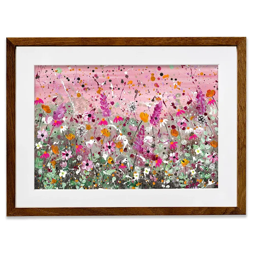 Pretty Pink Florals Framed Art Print