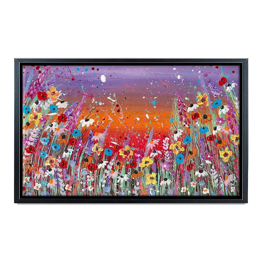 Sunset Splashing Canvas Print
