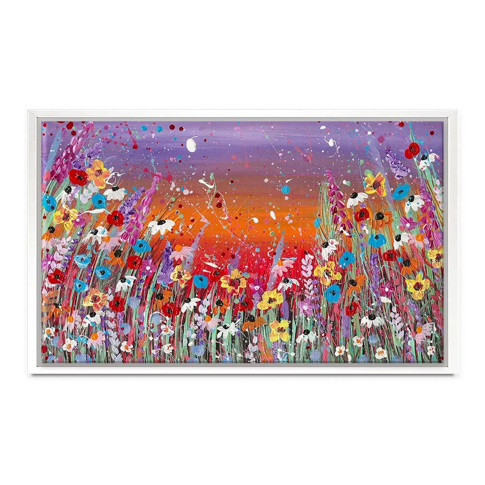 Sunset Splashing Canvas Print