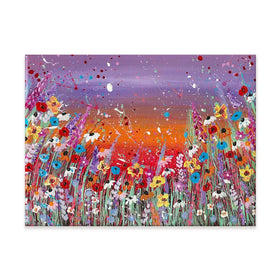 Sunset Splashing Canvas Print