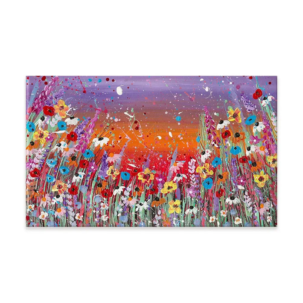 Sunset Splashing Canvas Print