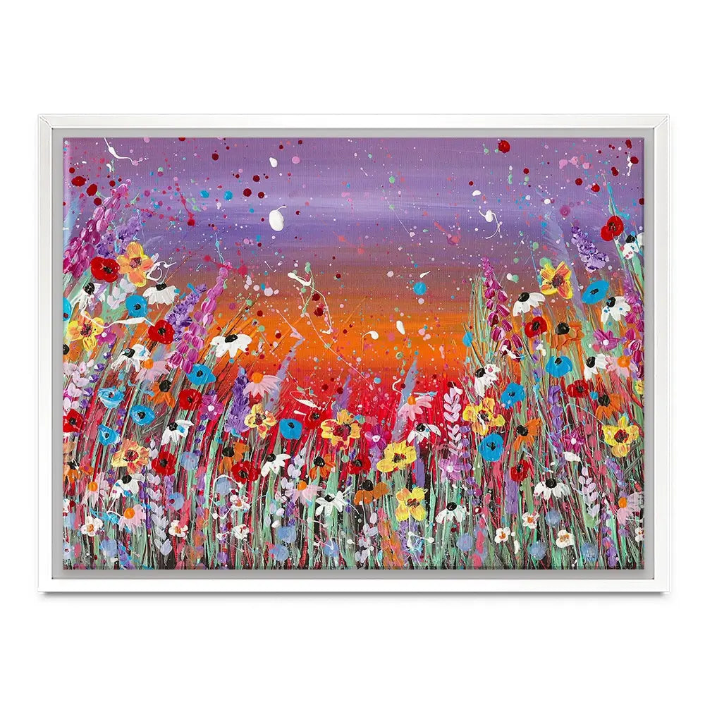 Sunset Splashing Canvas Print