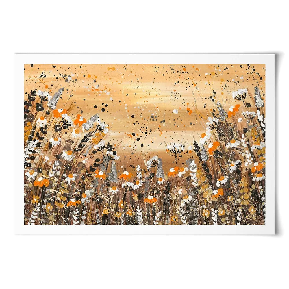 Warm Wildflowers Art Print