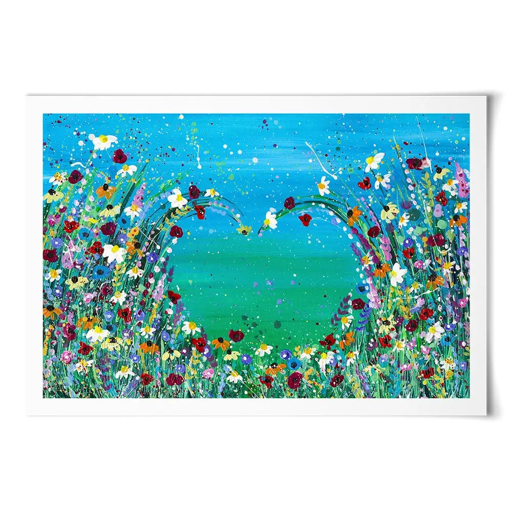 Wildflower Heart Art Print