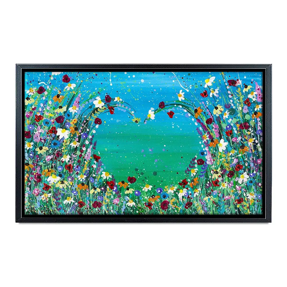 Wildflower Heart Canvas Print