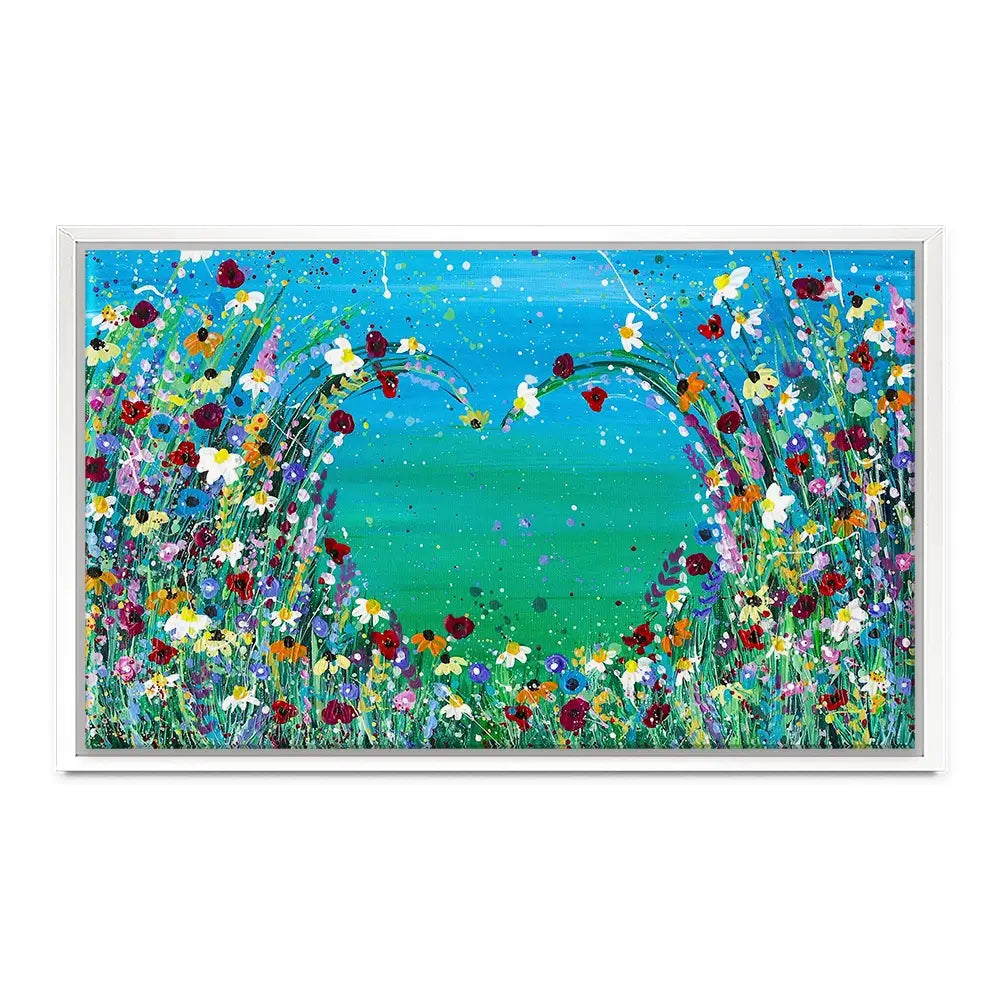 Wildflower Heart Canvas Print