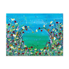 Wildflower Heart Canvas Print