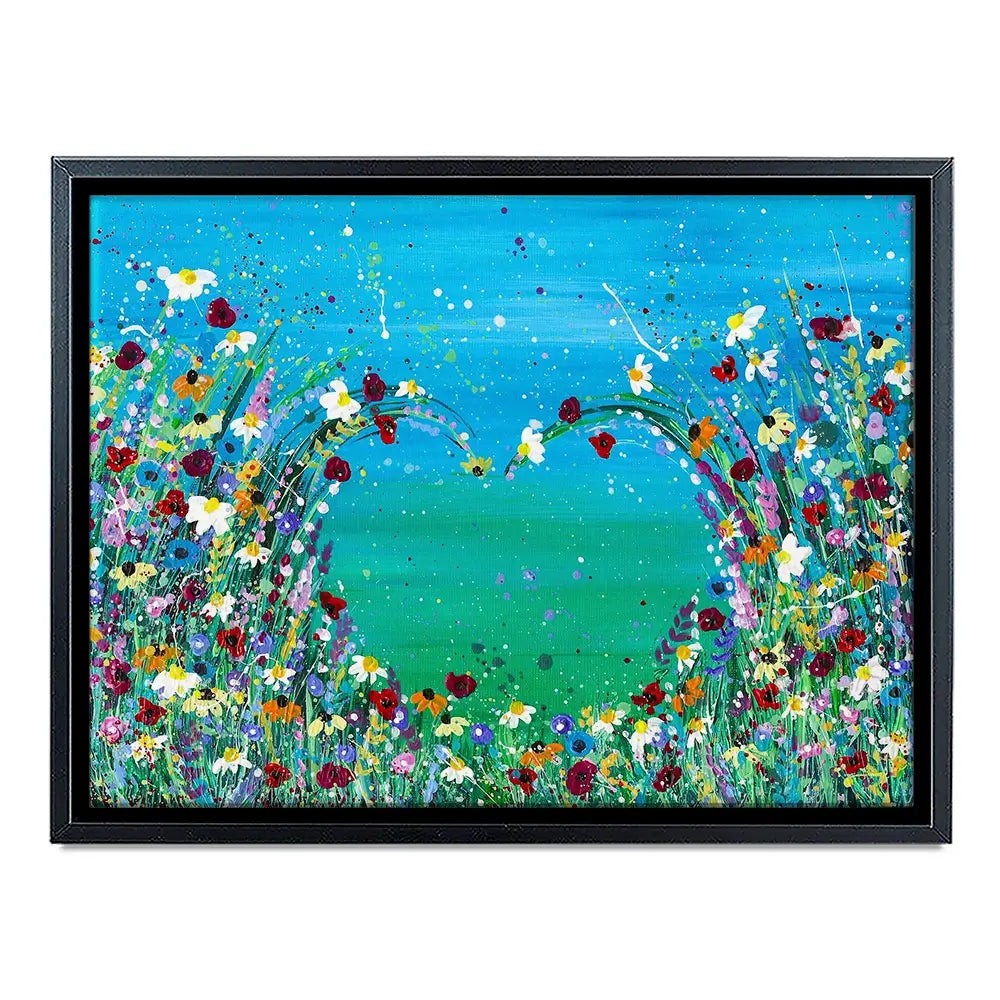 Wildflower Heart Canvas Print