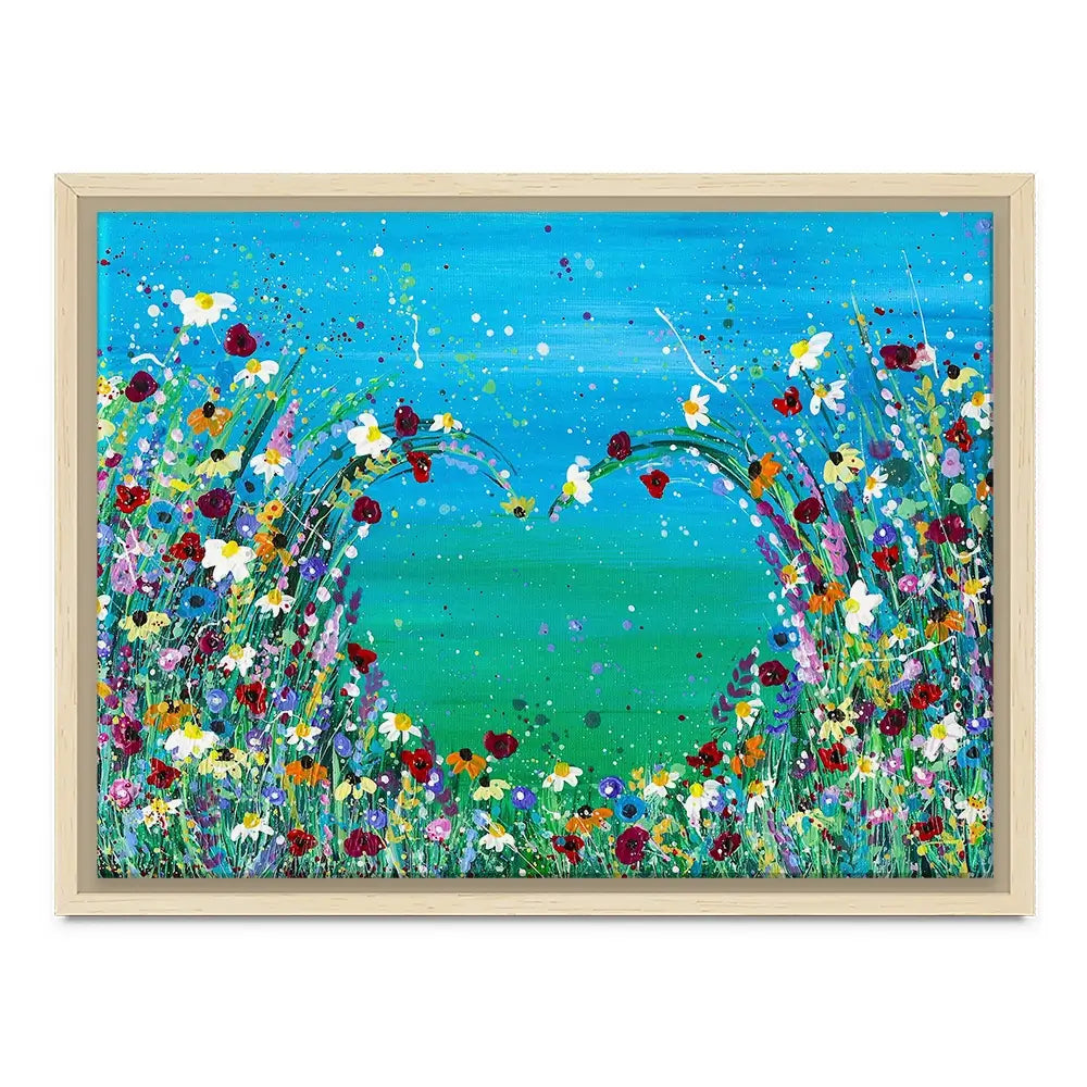 Wildflower Heart Canvas Print