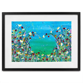 Wildflower Heart Framed Art Print