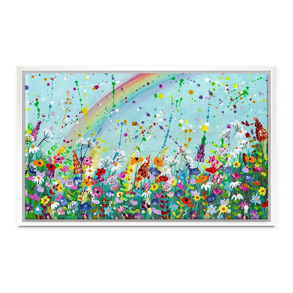 Wildflower Rainbow Canvas Print