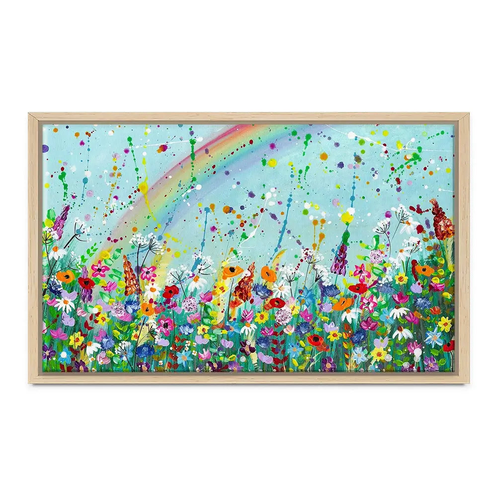 Wildflower Rainbow Canvas Print