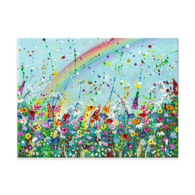 Wildflower Rainbow Canvas Print