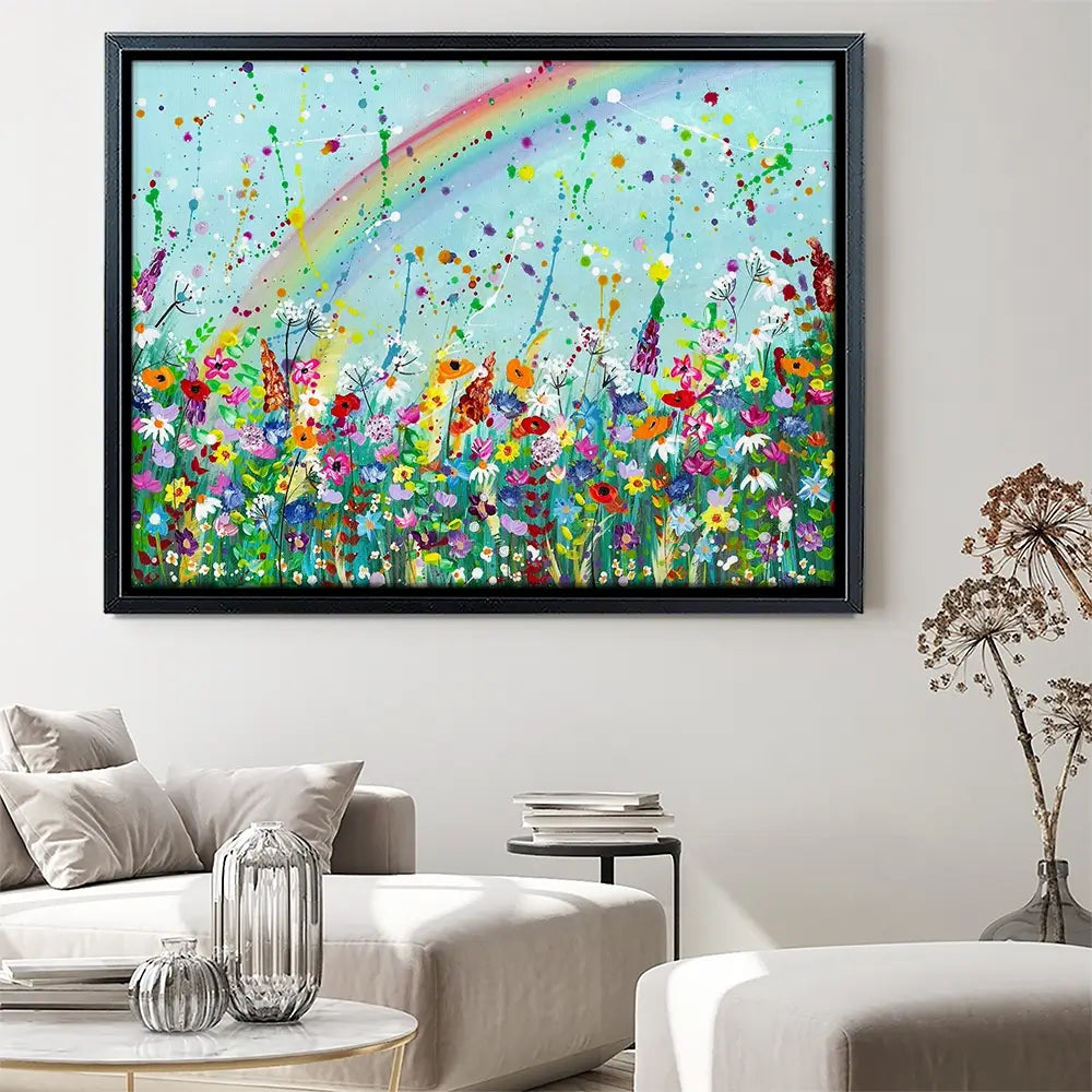 Wildflower Rainbow Canvas Print