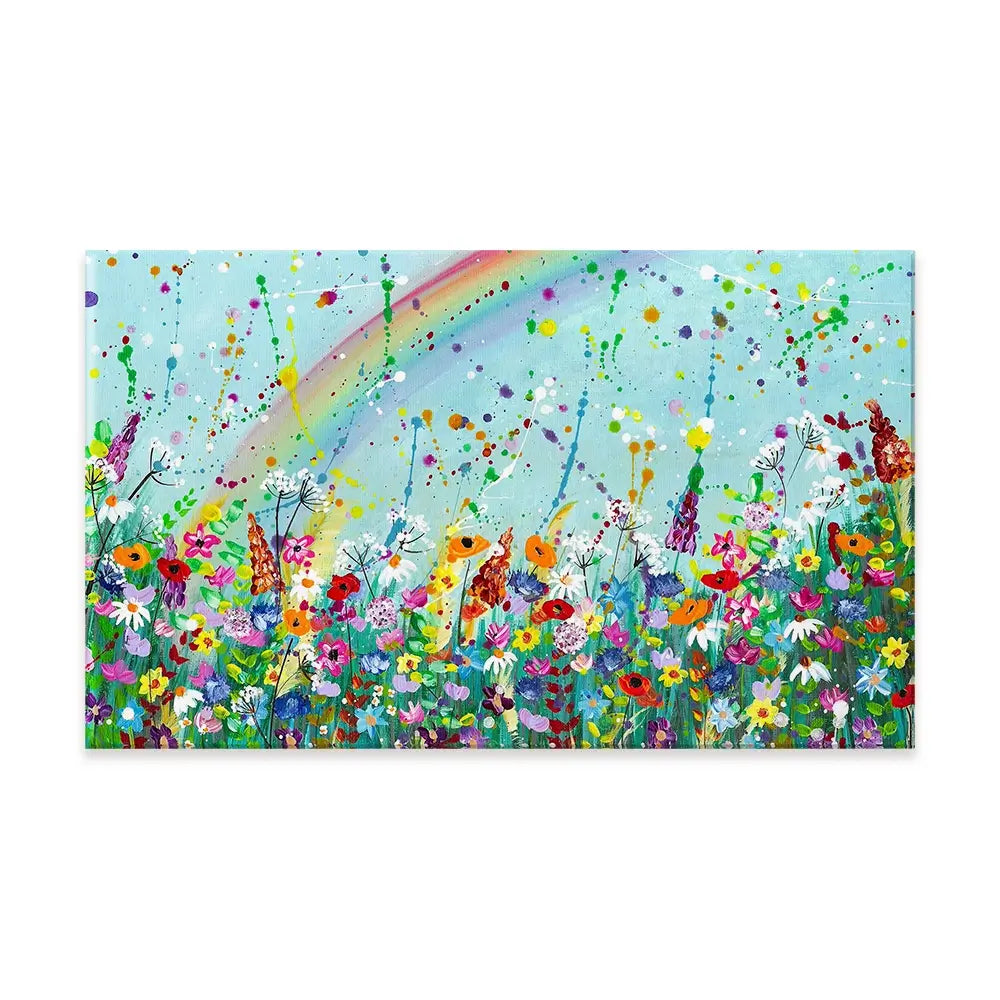 Wildflower Rainbow Canvas Print