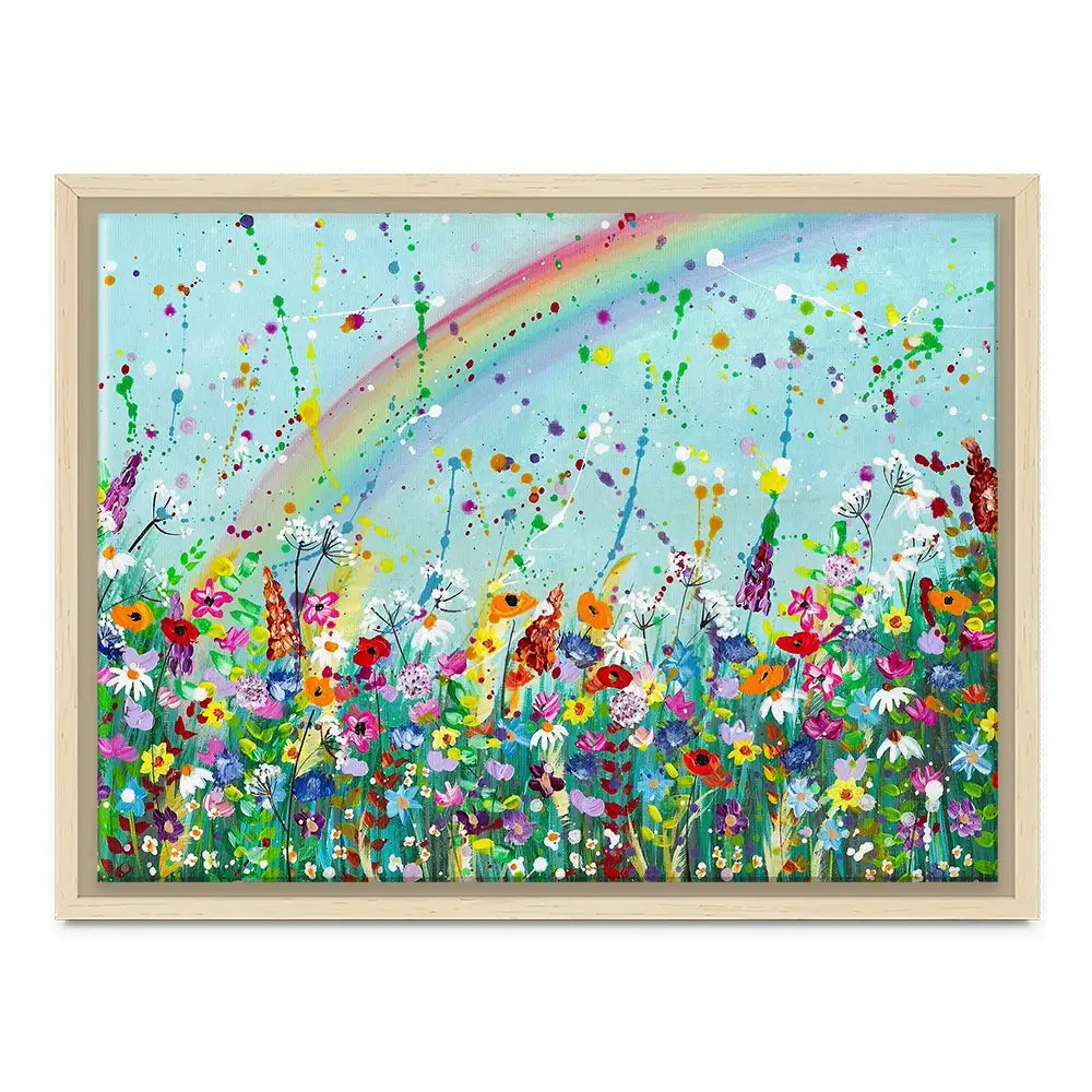 Wildflower Rainbow Canvas Print