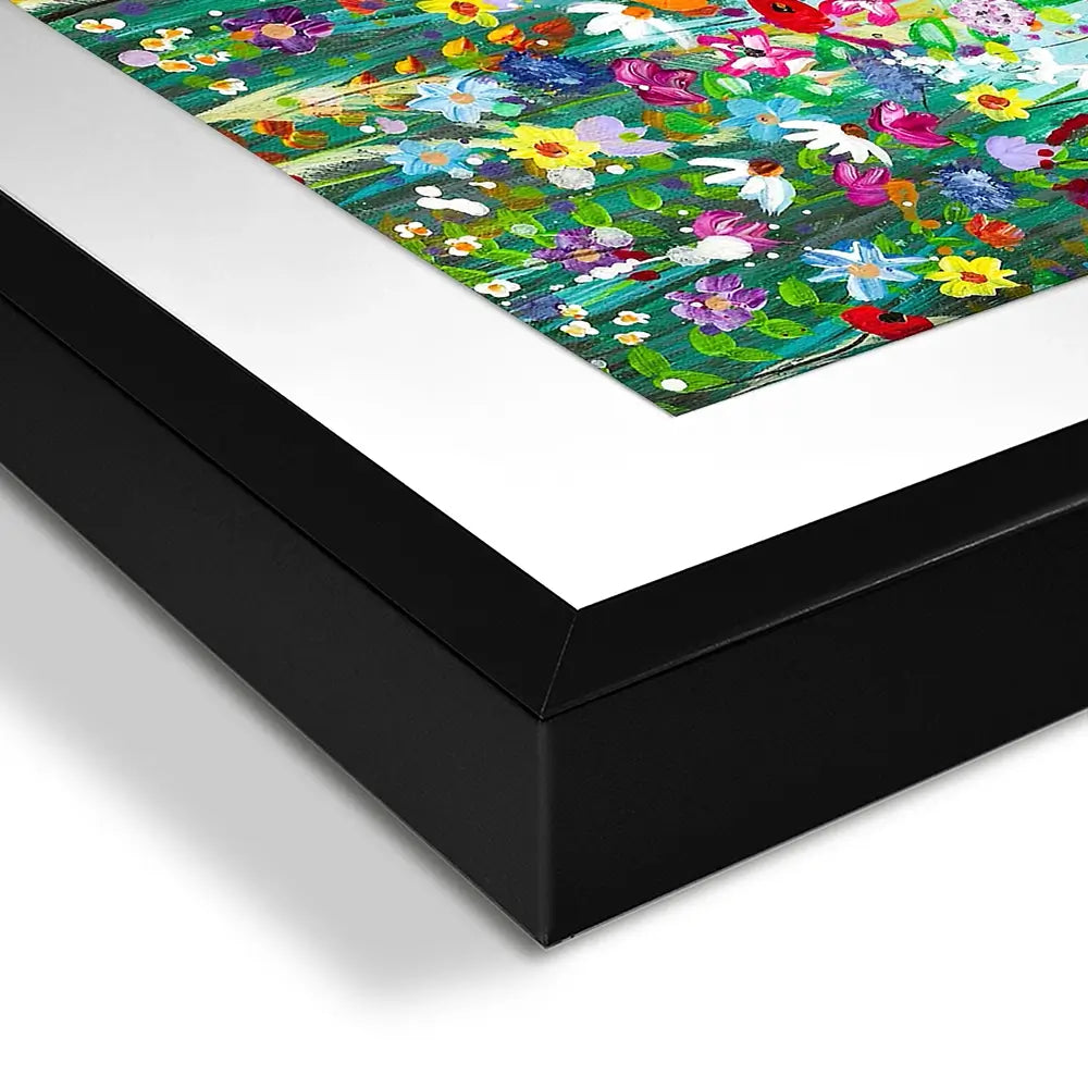 Wildflower Rainbow Framed Art Print