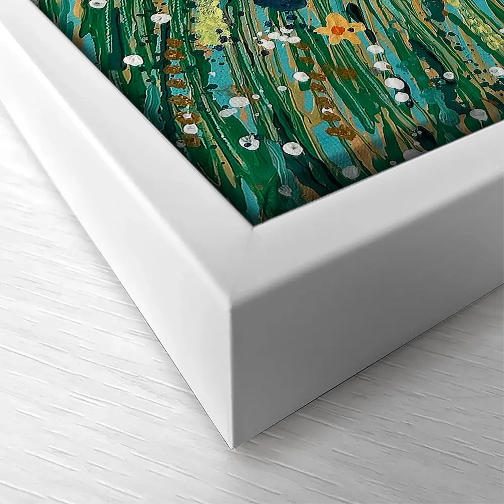Floral Feast Square Canvas Print
