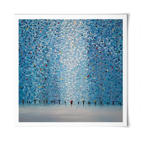 8 Umbrellas Square Art Print 8 Umbrellas Square Art Print wall art product Ekaterina Ermilkina