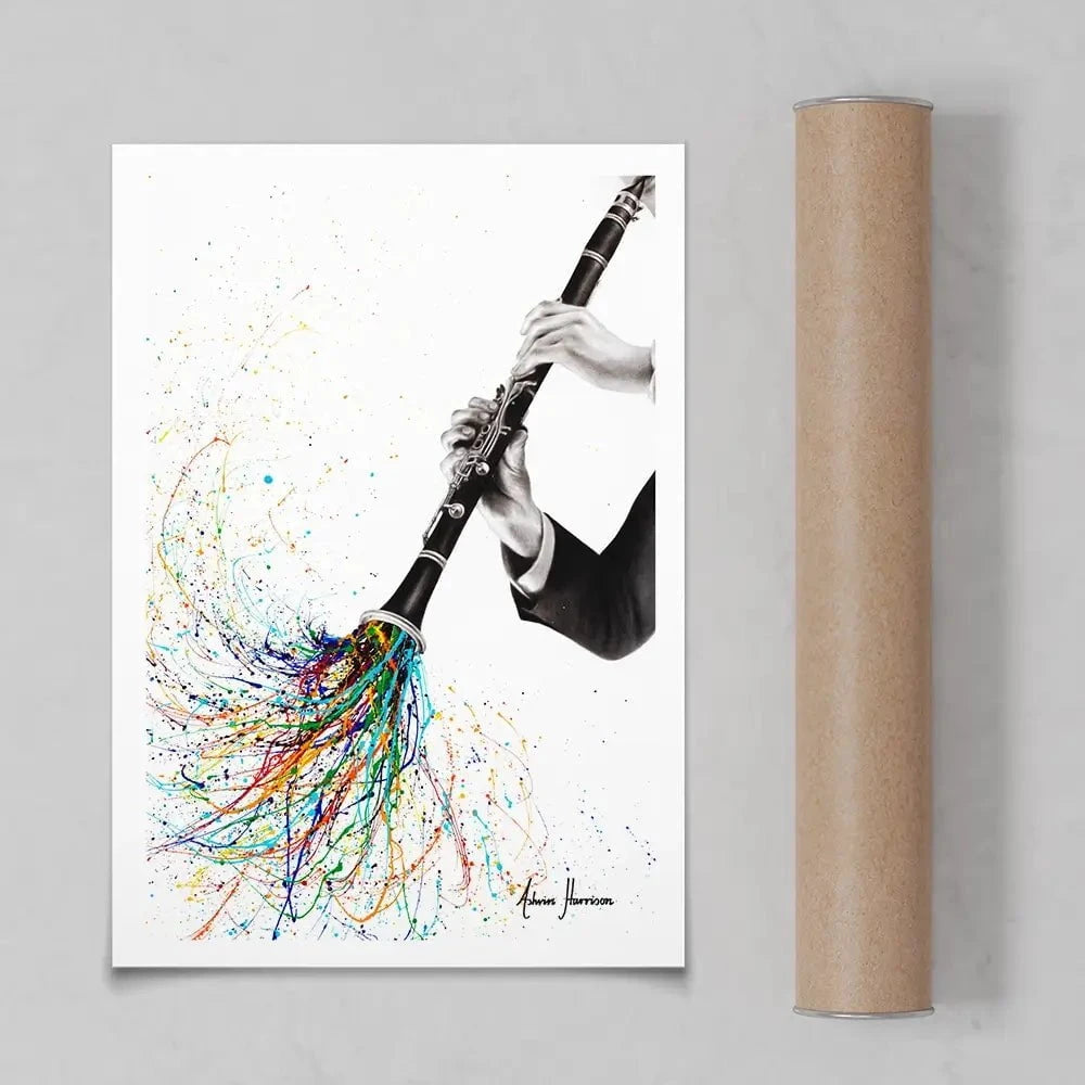 A Clarinet Tune Art Print A Clarinet Tune Art Print wall art product Ashvin Harrison
