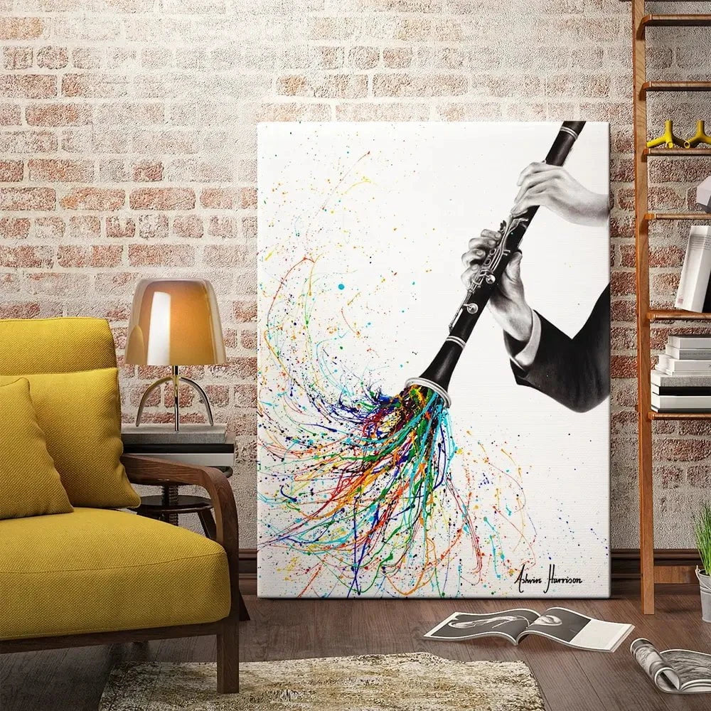 A Clarinet Tune Canvas Print A Clarinet Tune Canvas Print wall art product Ashvin Harrison