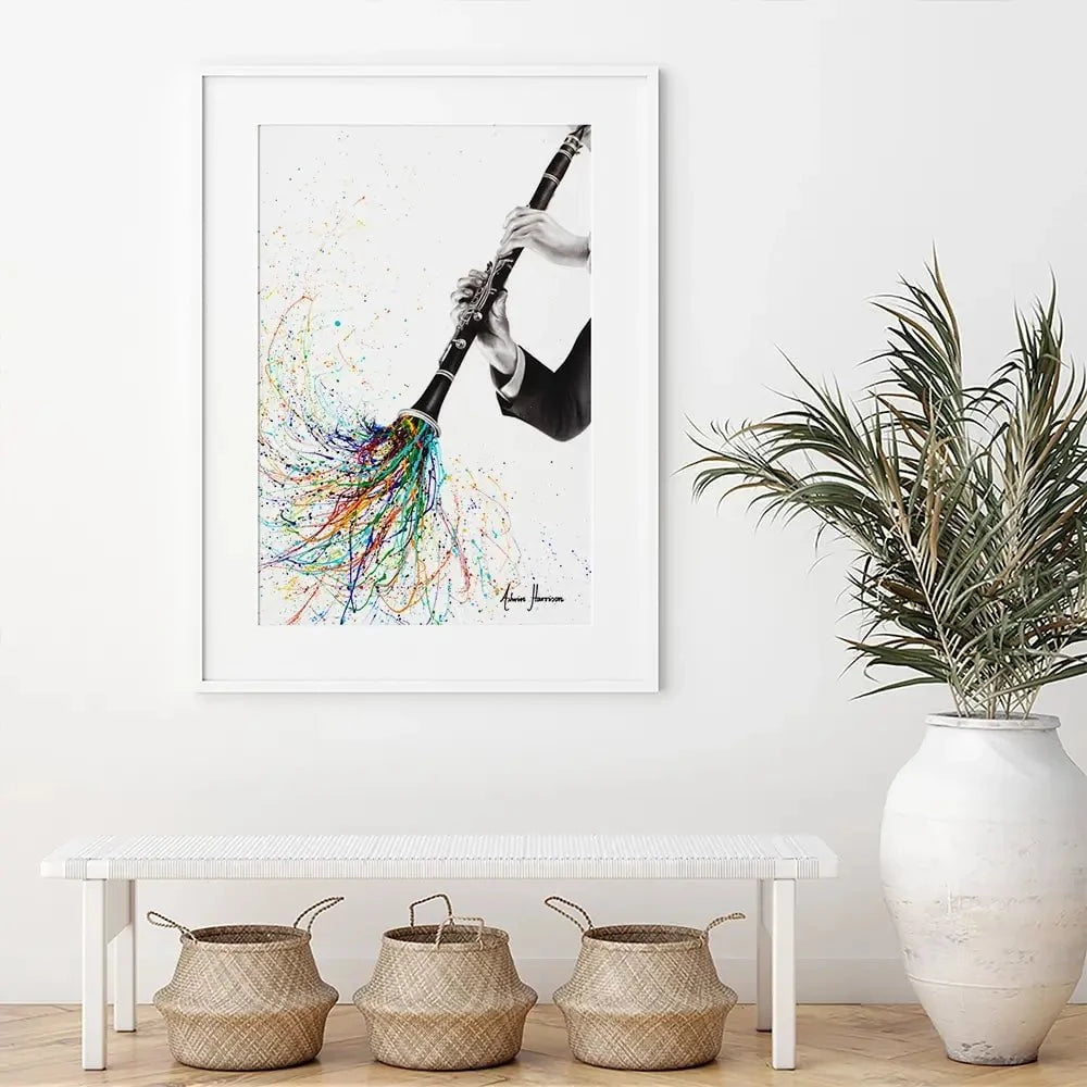 A Clarinet Tune Framed Art Print A Clarinet Tune Framed Art Print wall art product Ashvin Harrison