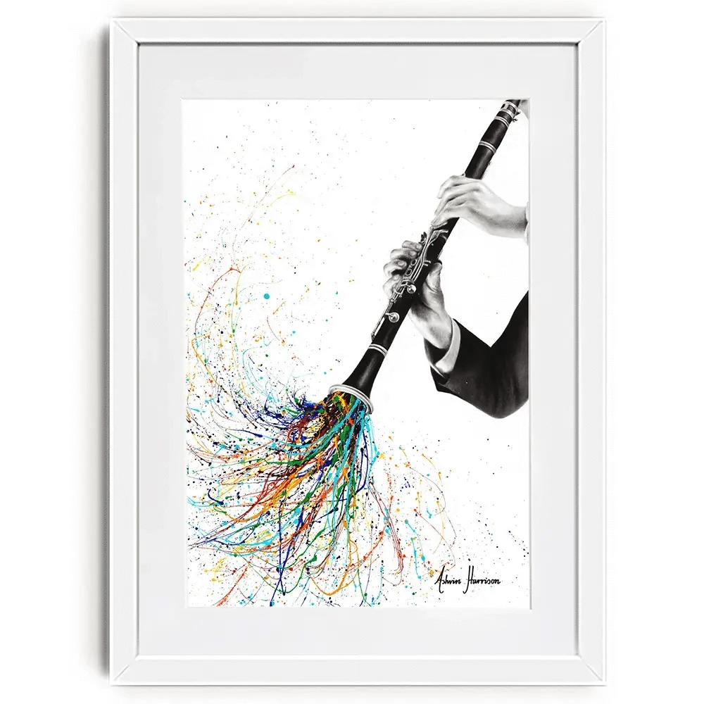 A Clarinet Tune Framed Art Print A Clarinet Tune Framed Art Print wall art product Ashvin Harrison