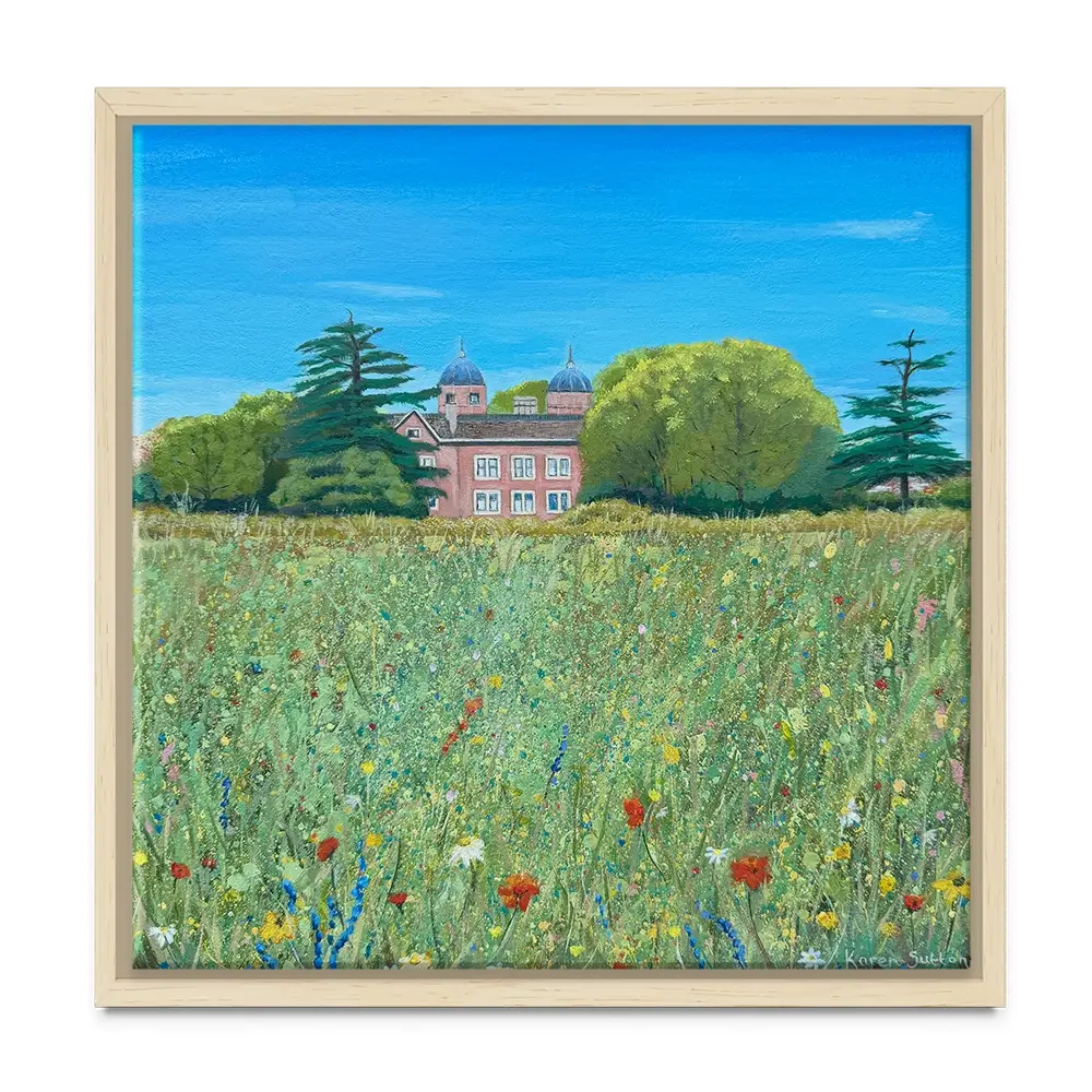 A Country House Square Canvas Print A Country House Square Canvas Print wall art product Karen Sutton