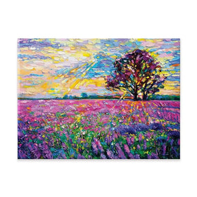 A Field Filled With Colour Canvas Print A Field Filled With Colour Canvas Print wall art product Ivailo Nikolov / Shutterstock