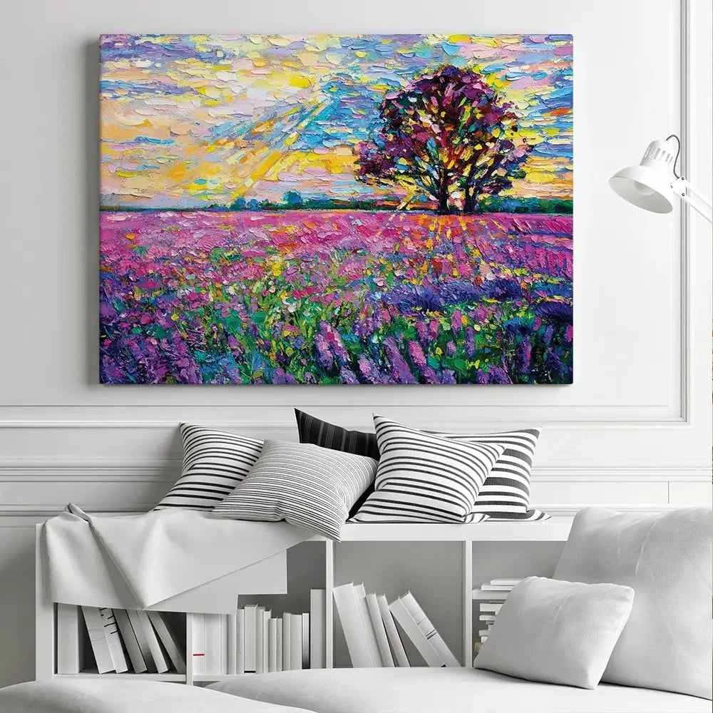 A Field Filled With Colour Canvas Print A Field Filled With Colour Canvas Print wall art product Ivailo Nikolov / Shutterstock