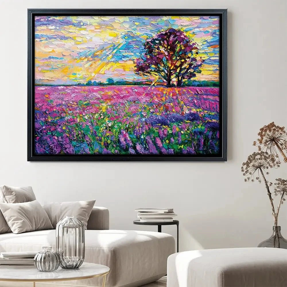 A Field Filled With Colour Canvas Print A Field Filled With Colour Canvas Print wall art product Ivailo Nikolov / Shutterstock