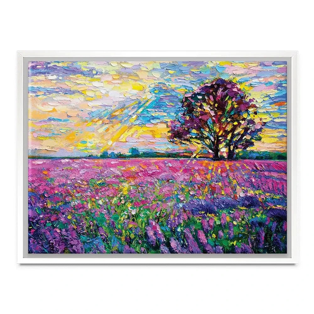 A Field Filled With Colour Canvas Print A Field Filled With Colour Canvas Print wall art product Ivailo Nikolov / Shutterstock