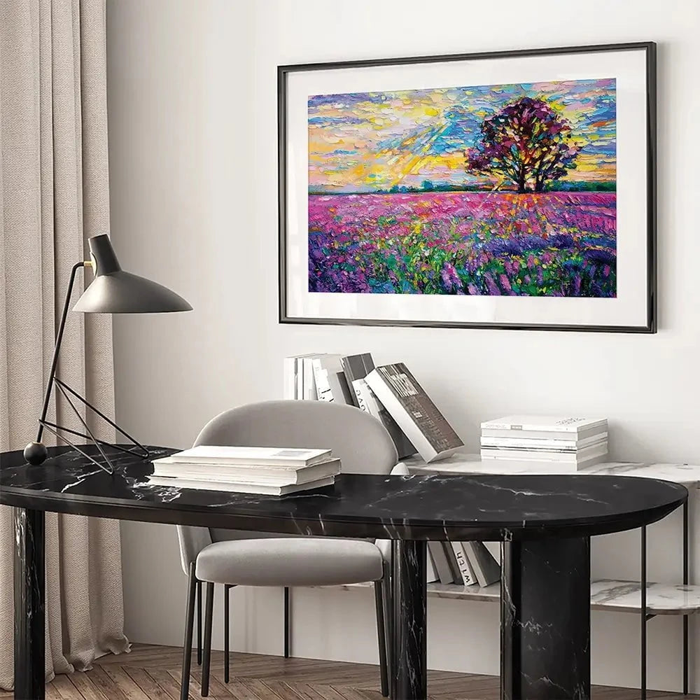 A Field Filled With Colour Framed Art Print A Field Filled With Colour Framed Art Print wall art product Ivailo Nikolov / Shutterstock