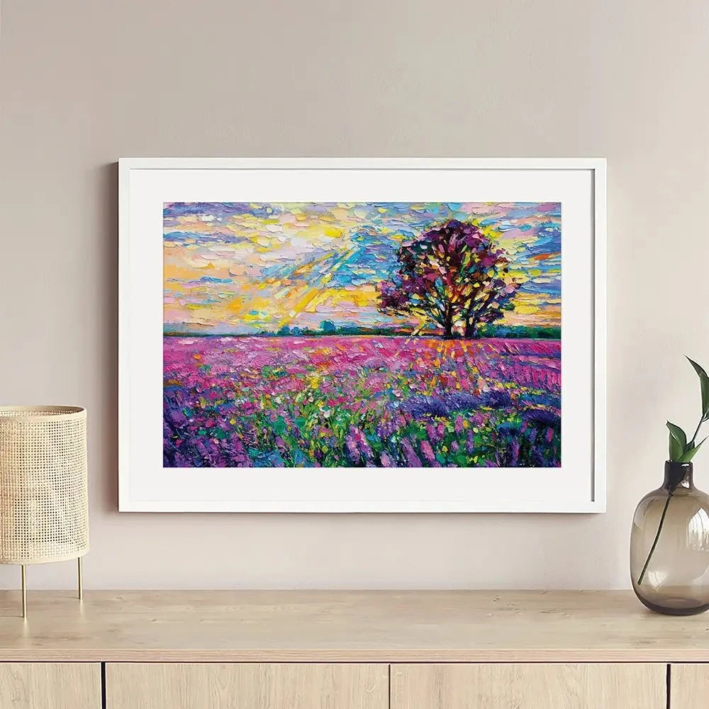 A Field Filled With Colour Framed Art Print A Field Filled With Colour Framed Art Print wall art product Ivailo Nikolov / Shutterstock