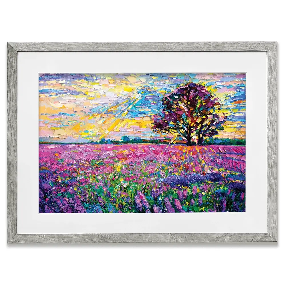 A Field Filled With Colour Framed Art Print A Field Filled With Colour Framed Art Print wall art product Ivailo Nikolov / Shutterstock
