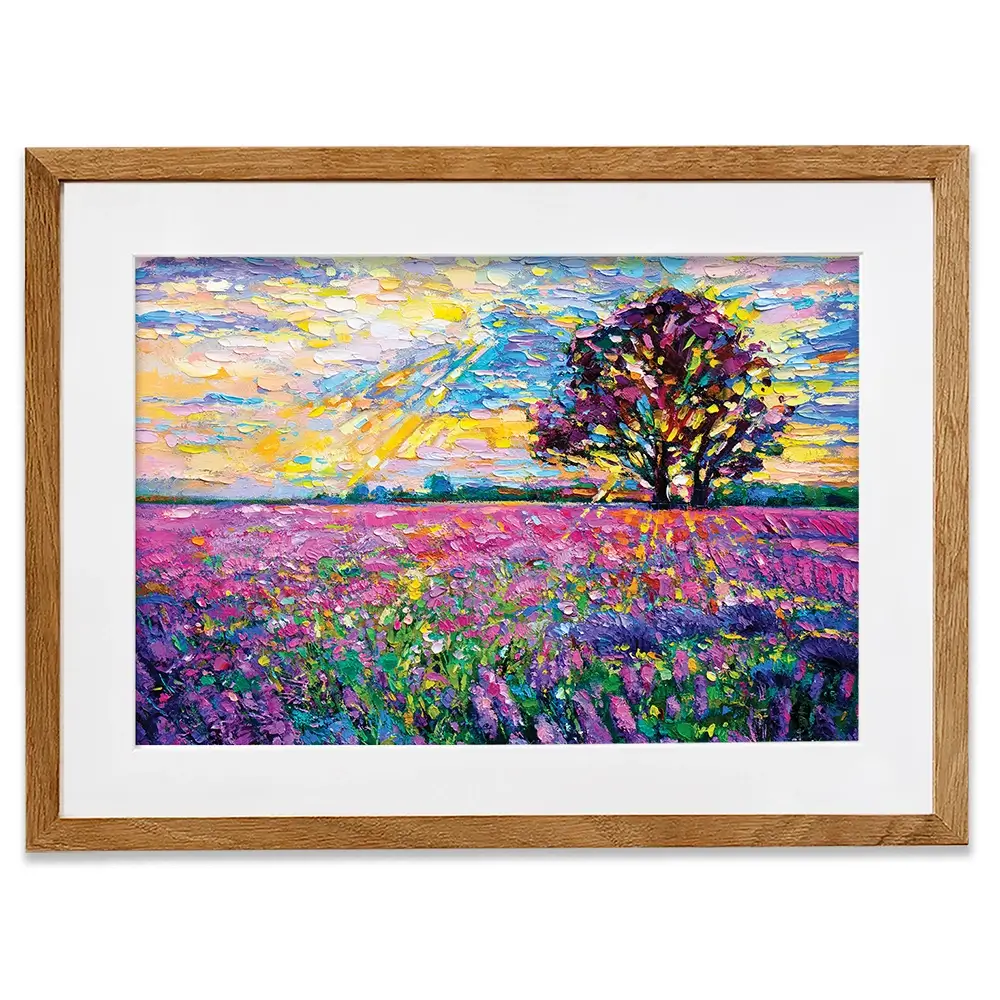A Field Filled With Colour Framed Art Print A Field Filled With Colour Framed Art Print wall art product Ivailo Nikolov / Shutterstock