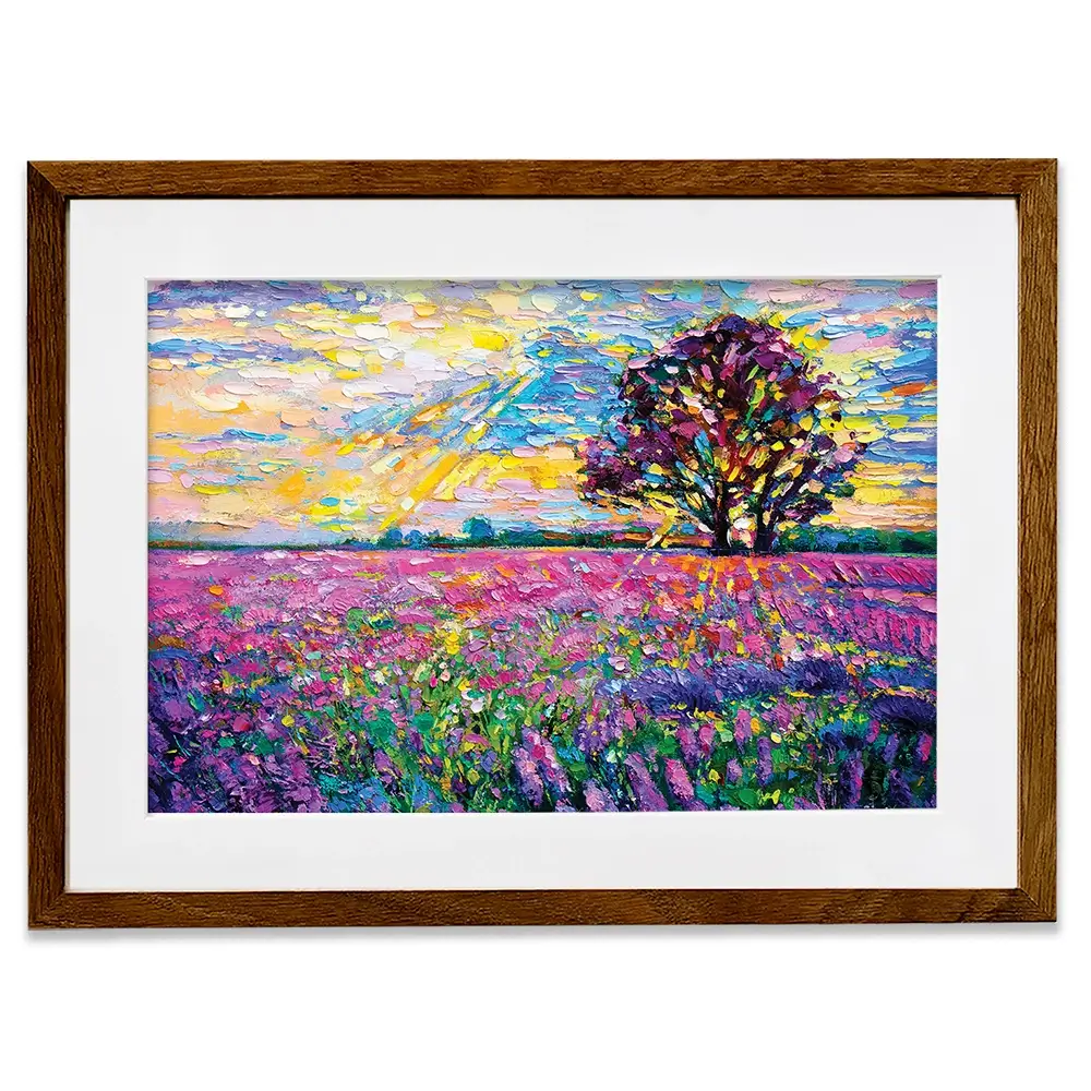 A Field Filled With Colour Framed Art Print A Field Filled With Colour Framed Art Print wall art product Ivailo Nikolov / Shutterstock