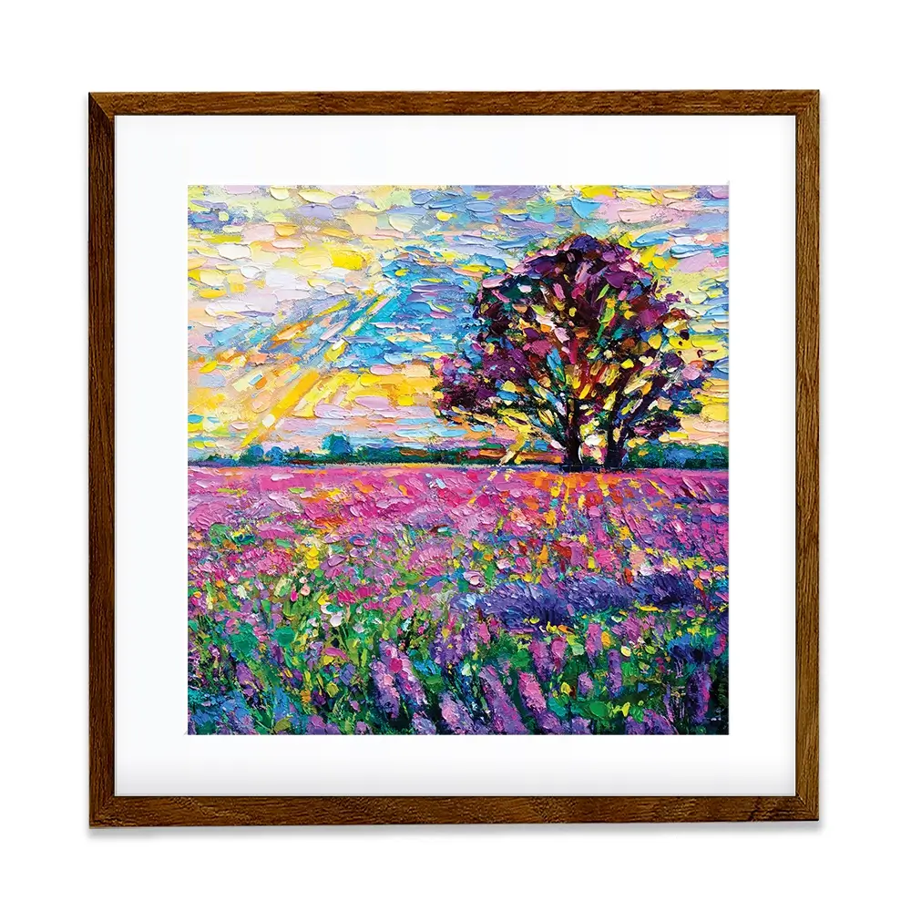 A Field Filled With Colour Square Framed Art Print A Field Filled With Colour Square Framed Art Print wall art product Ivailo Nikolov / Shutterstock