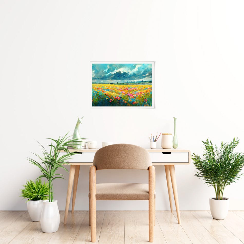 A Field Of Flowers Art Print wall art product Fortis Design / Shutterstock