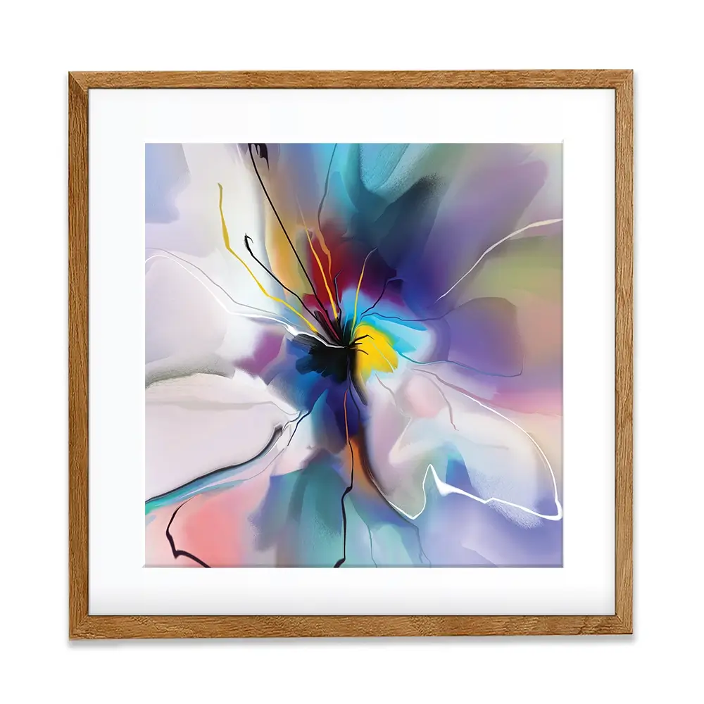 A Flower Square Framed Art Print A Flower Square Framed Art Print wall art product Teni / Shutterstock