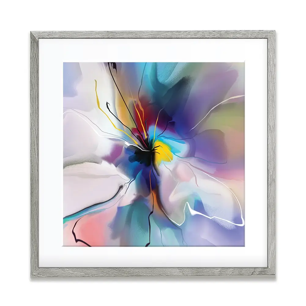 A Flower Square Framed Art Print A Flower Square Framed Art Print wall art product Teni / Shutterstock