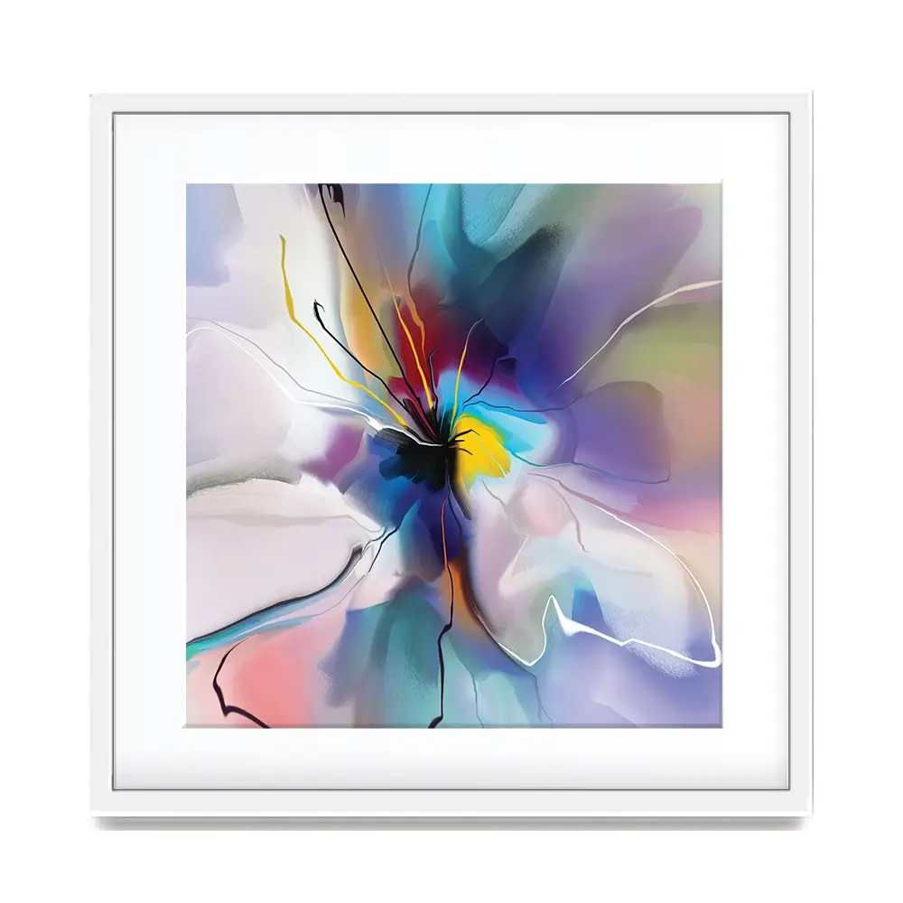 A Flower Square Framed Art Print A Flower Square Framed Art Print wall art product Teni / Shutterstock