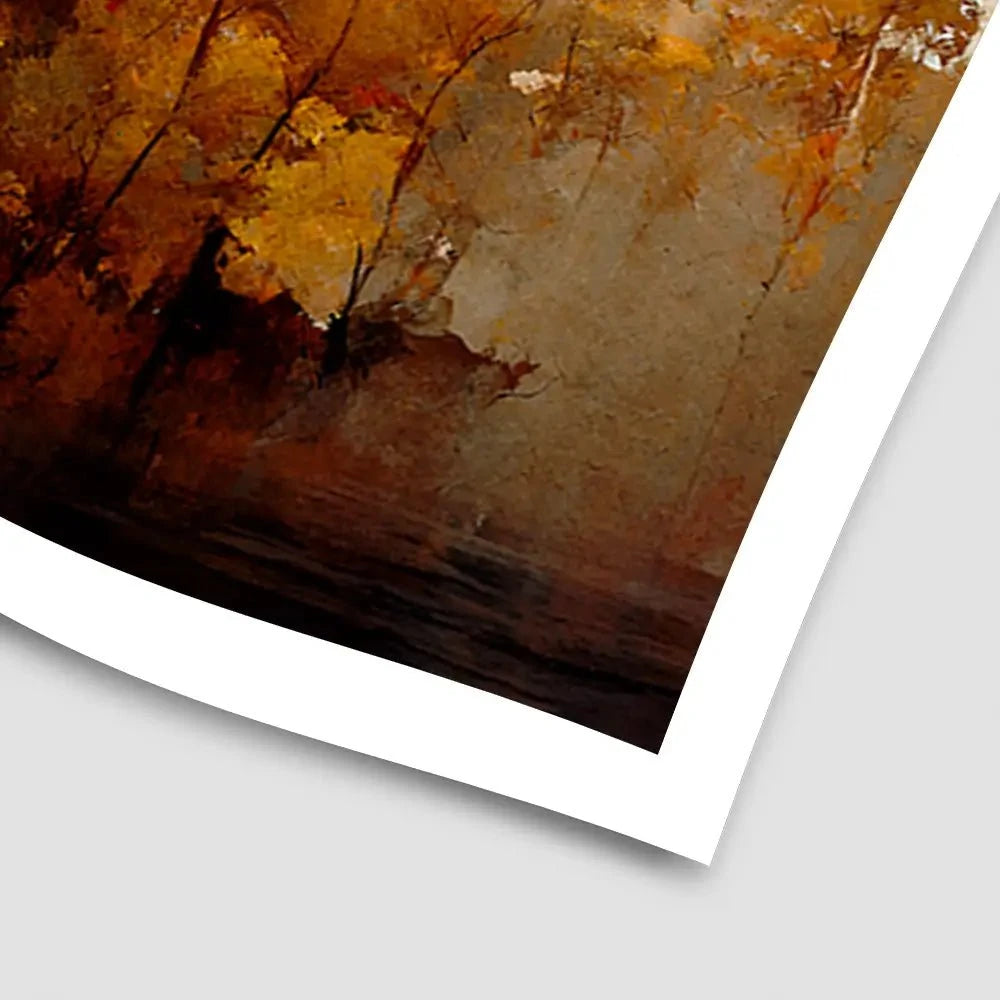 A Forest In Autumn Art Print A Forest In Autumn Art Print wall art product Treechild