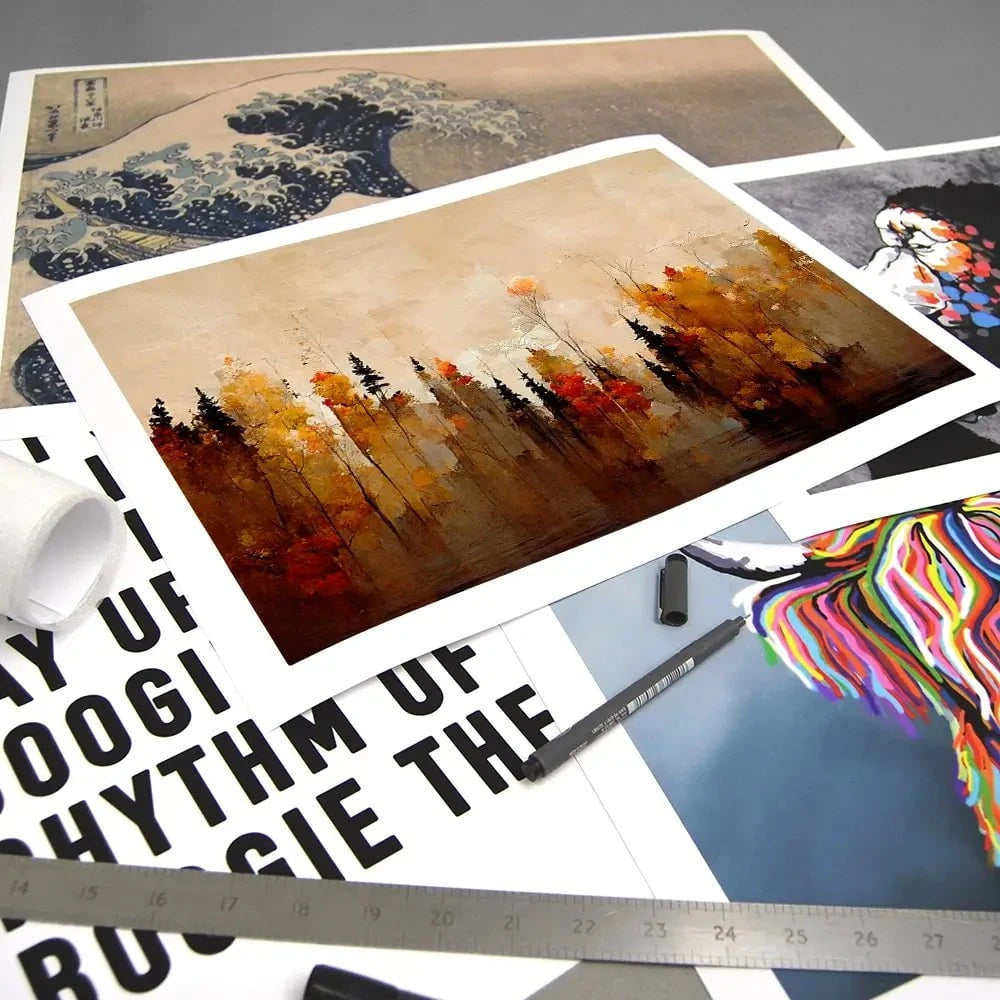 A Forest In Autumn Art Print A Forest In Autumn Art Print wall art product Treechild