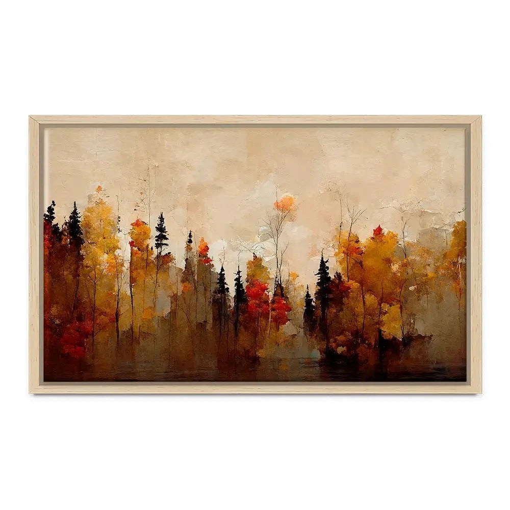 A Forest In Autumn Canvas Print A Forest In Autumn Canvas Print wall art product Treechild