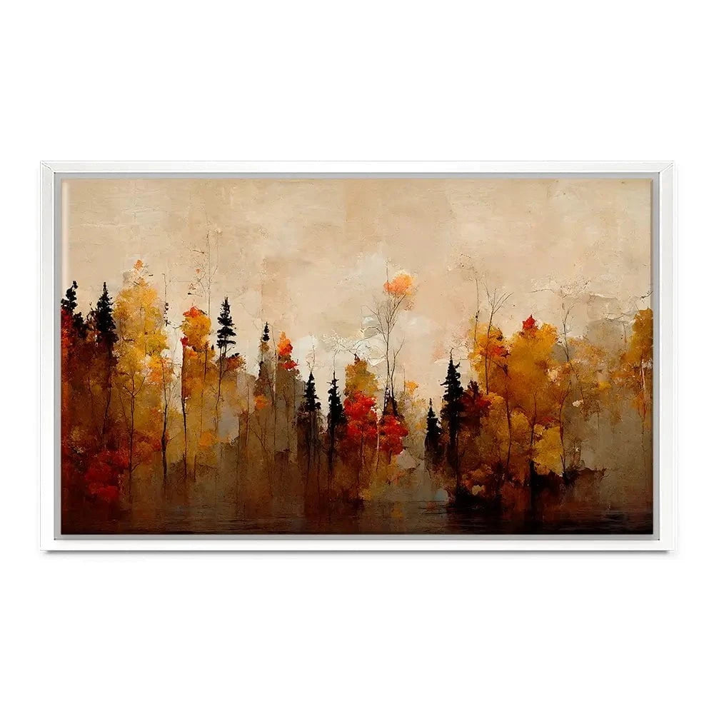 A Forest In Autumn Canvas Print A Forest In Autumn Canvas Print wall art product Treechild