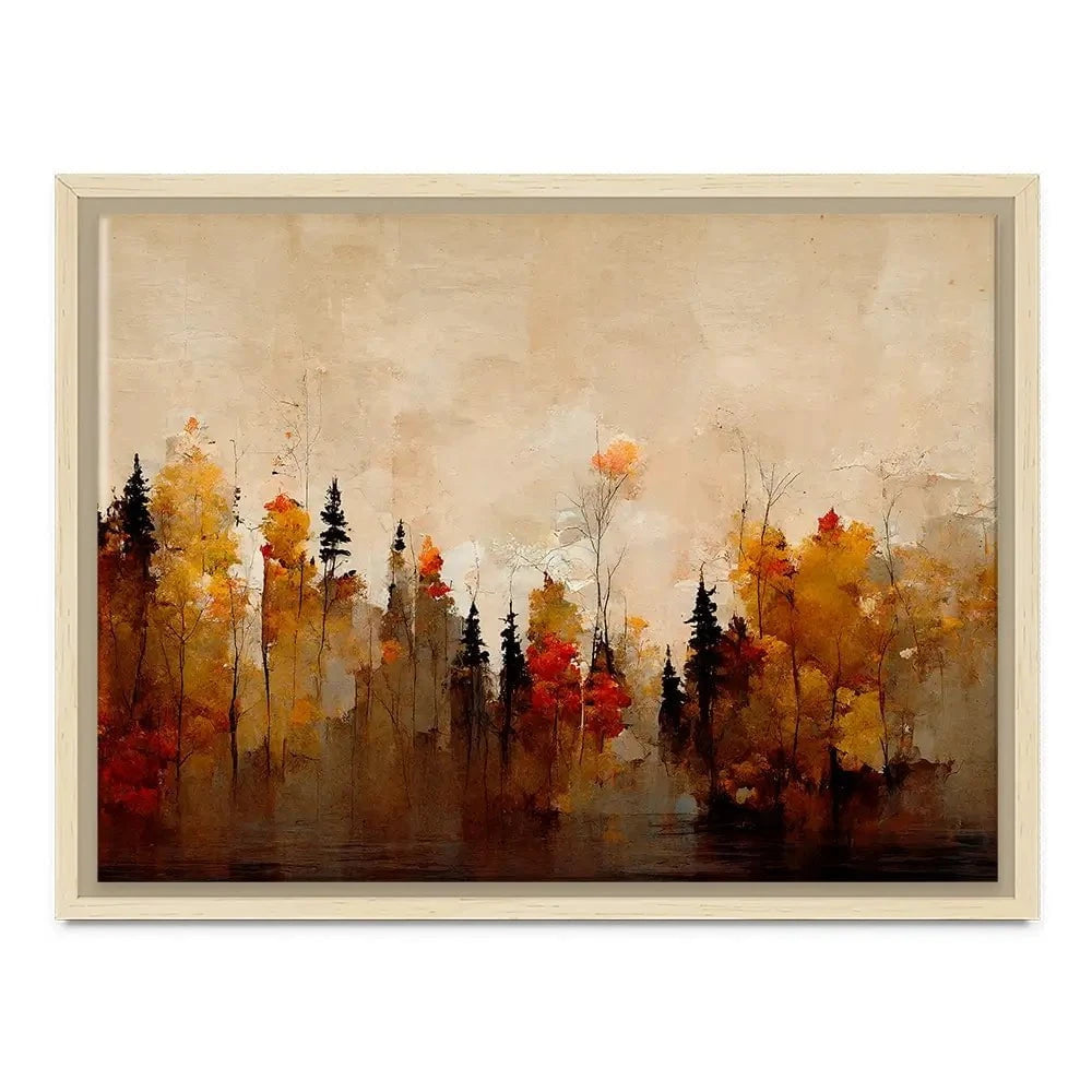 A Forest In Autumn Canvas Print A Forest In Autumn Canvas Print wall art product Treechild